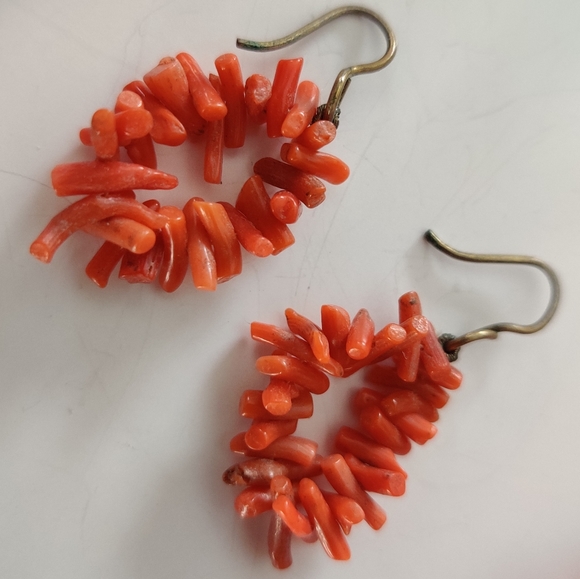 Vintage Red Branch Coral Necklace and Earrings Set - Picture 12 of 16